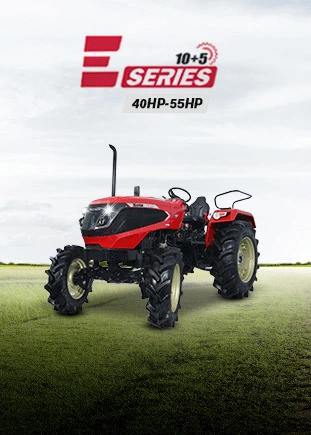 Solis E Series Tractor with 40HP to 55HP power range, ideal for efficient farming needs